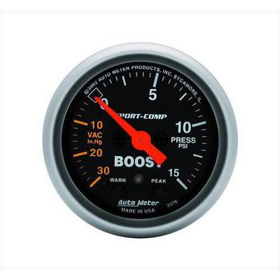 Auto Meter Sport-Comp Electric Boost/Vacuum Gauge - 3376